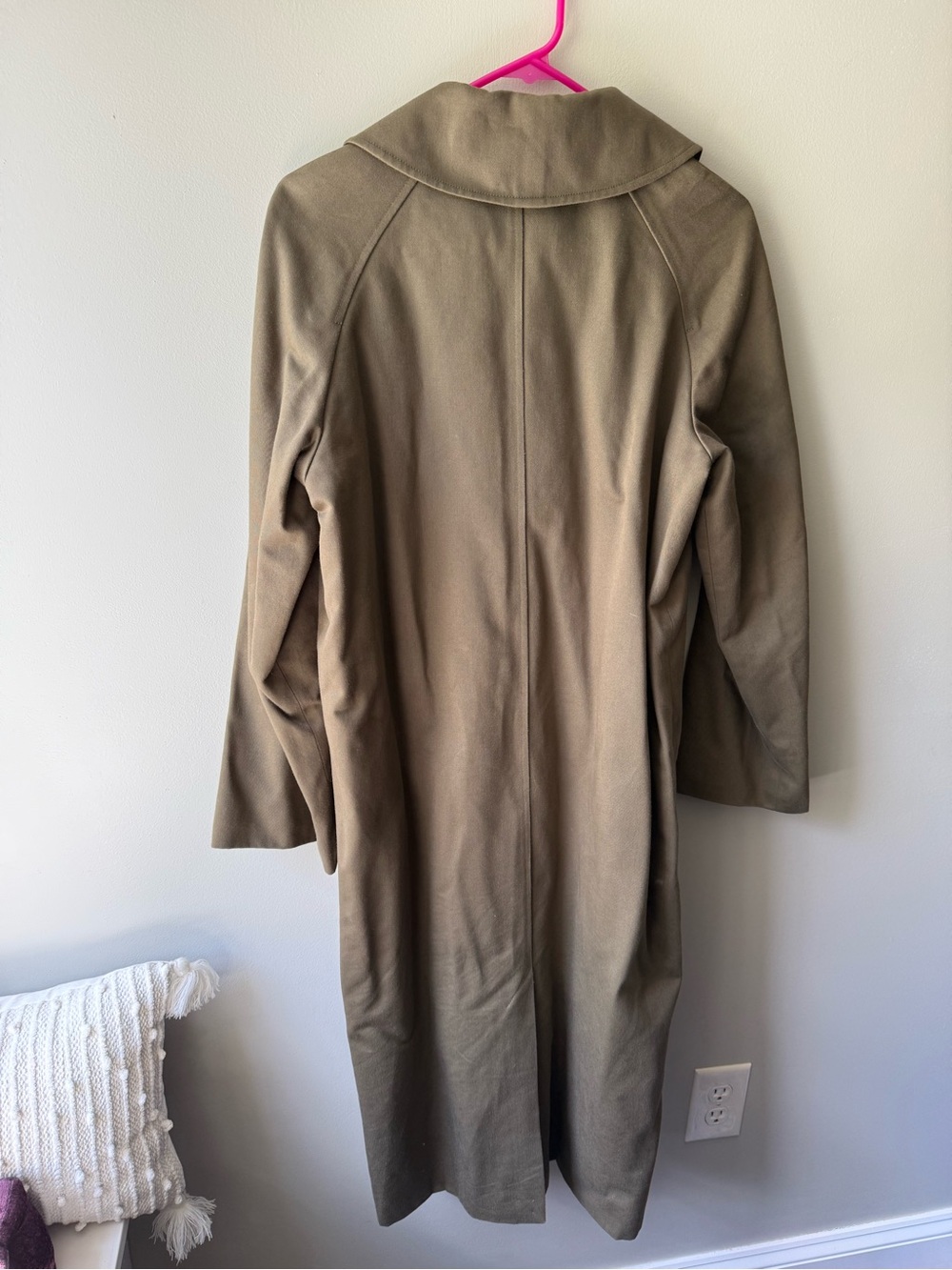 Sezane Clyde Trench Dark Green size 36 - Picture 3 of 3